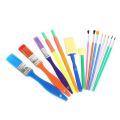 Pack of 15 Diy Painting Tools Color Painting Brush Sponge - Paint Brushes Drawing Brush Set Children Paint Brush Pen Painting - Art and Craft material. 