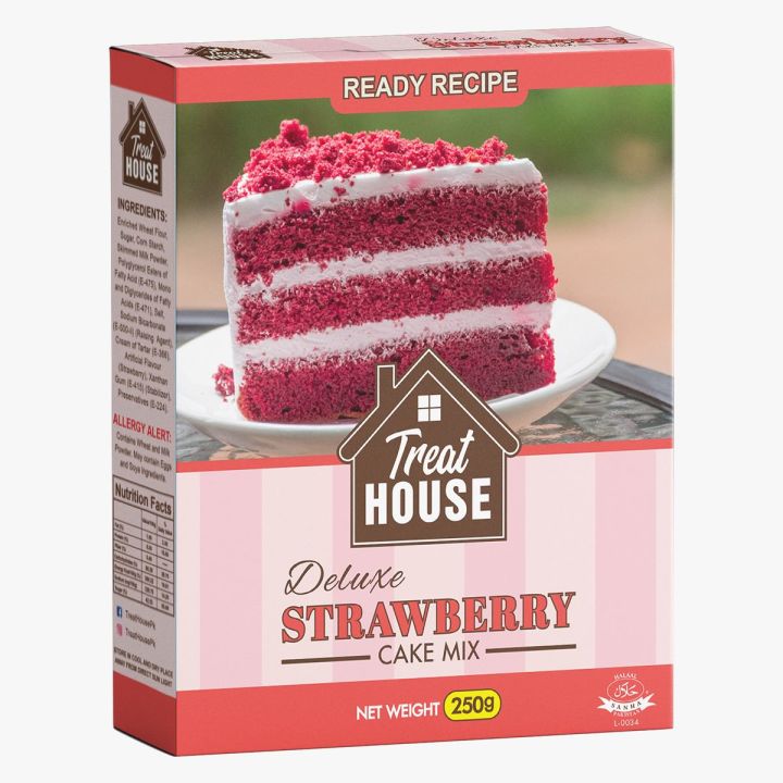 Strawberry Cake Mix 250 Gms