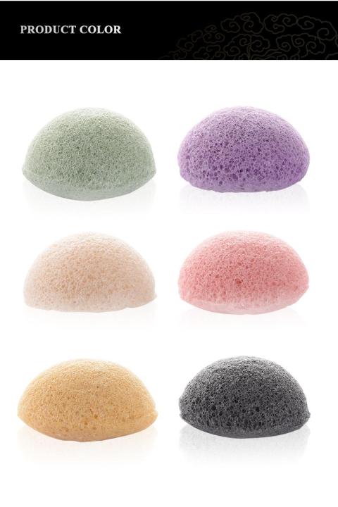 Pack%20of%206%20Natural%20Konjac%20Konnyaku%20puff%20cosmetic%20sponge%20Facial%20Clean%20Wash%20Face%20Care%20Powder%20For%20Face%20Makeup%20-%20Image%203