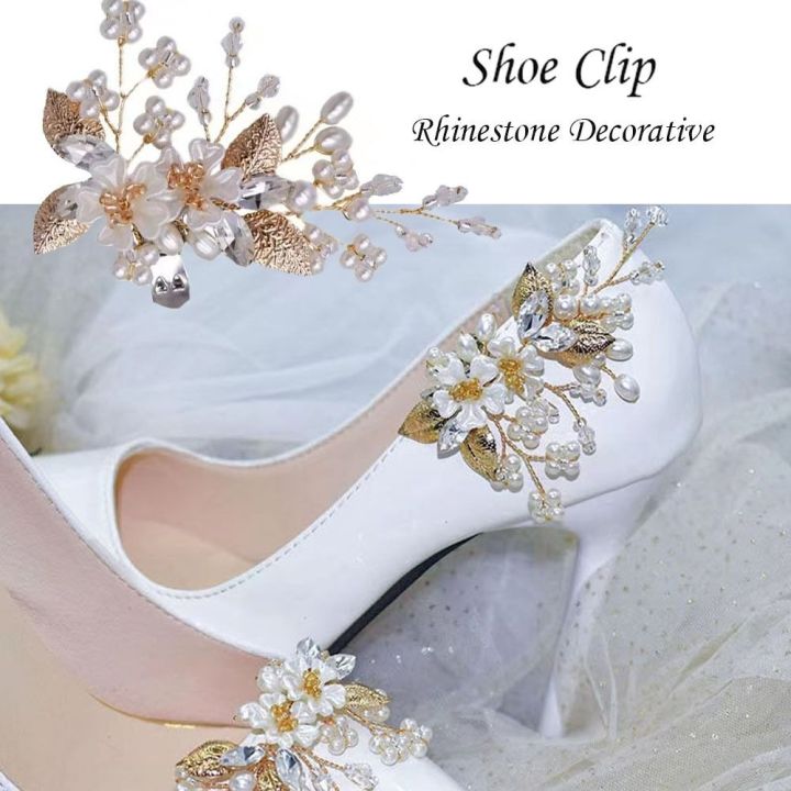 shoe accessories Delicate Party Dress shoe clips Wedding Boots Flower shoe charms for Wedding shoes Party accessories
