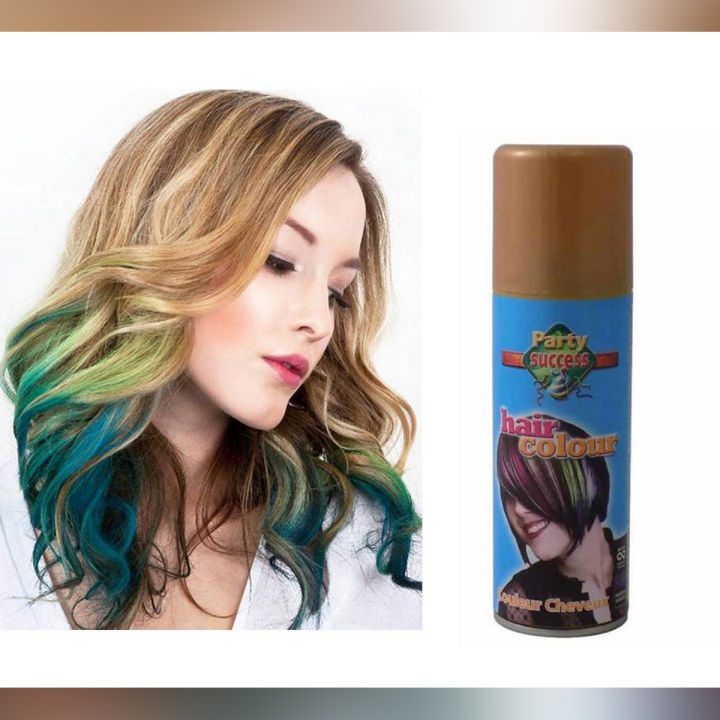 Temporary Hair Colour Spray Gold For Men & Women