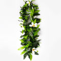 Luau Leis 3 Pcs  Flowers Tropical Hawaiian Lei Leaf Necklaces for Hula Costume and Beach Party. 