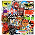 10 Pcs/Pack Rock and Roll Retro Music Band Graffiti Waterproof Stickers for Laptop,Luggage Bag,PC,TV,Skateboard,Mobile. 