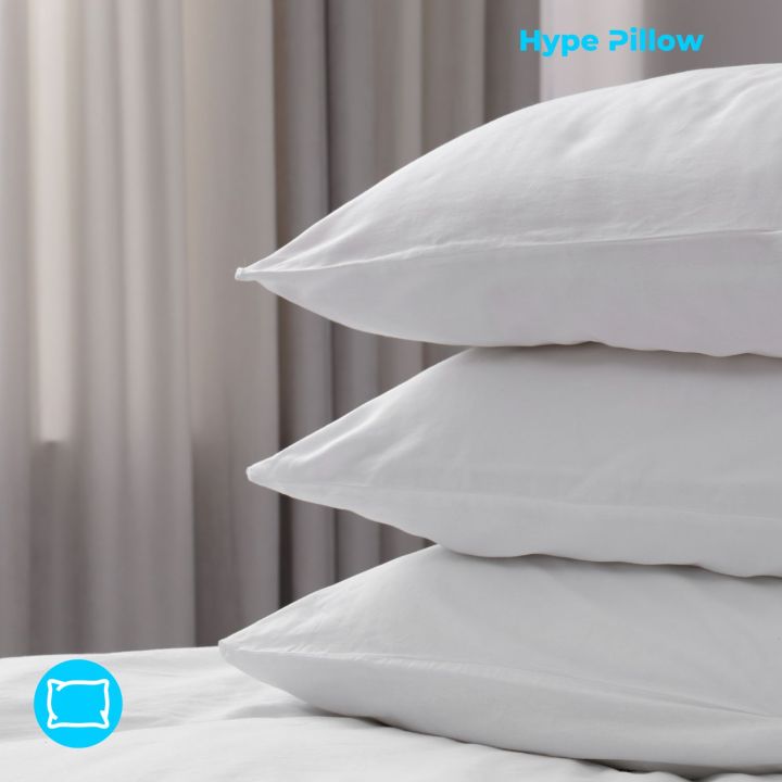 White Pillows Hollow Ball Fiber Bed Pillows Designed for Back and Side Sleeper