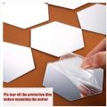 High Quality Big Imported Acrylic Hexagon wall decor Mirrors 3D wall mirrors 6x6 inches per hexagon. 