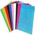 Glitter Fomic Sheets (Pack of 10 multi color sheets). 