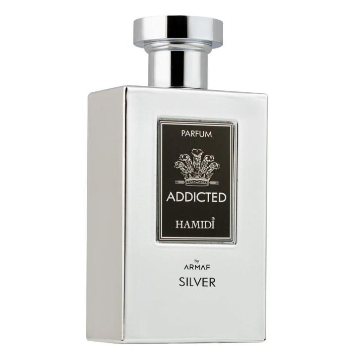 HAMIDI by ARMAF Non Alcohol Addicted Silver Parfum 120ml 4 FL.OZ, Long Lasting Fragrance, Perfume for men