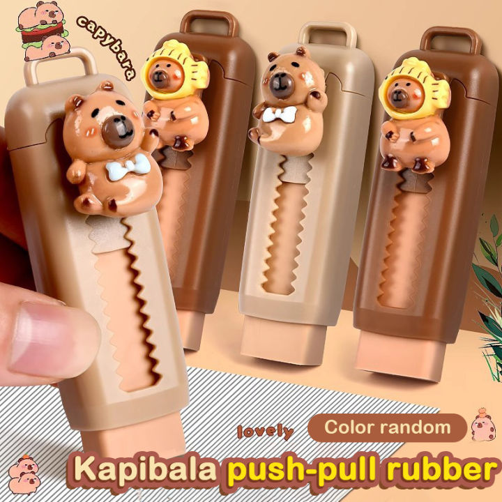 kawaii-push-pull-capybara-eraser-cute-soft-school-supplies-clean-mess