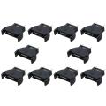 10 Pcs Black Plastic CR2032 Cell Button Lithium Battery Sockets Holder. 