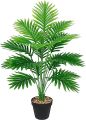 Evergreen Oasis Artificial Areca Palm Plant 3 Feet, Realistic Design, Maintenance-Free, Indoor/Outdoor Decor, Eco-Friendly, Allergy-Free. 