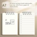 Coil Bound Flip Notebook Daily Planner Ruled Compact Size Coil Notebook Lined Pages Cover Mini Notepad for Back School Supplies. 