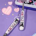 2/3PCs kawaii Sanrio My Melody Cinnamoroll Kuromi cutlery set cartoon chopsticks spoon Fork set portable tableware storage box. 