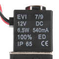 Solenoid valve 1/8 \"NPT 2-way plastic solenoid NC normally closed DC12V. 
