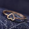 Women Simple Hollowed-out Heart Ring Valentine Propose Circlet Jewelry Gift. 