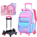 NEW Waterproof Kids Trolly School Backpack- 6 Wheels. 