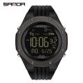 Sanda Men's Watches Sport LED Digital Waterproof Pedometer Wristwatches 6117. 