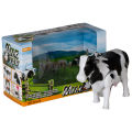 Large Battery Operated Funny Walking Musical Milk Cow Toy For Kids - Black & White. 
