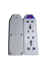 Bhatti Electric Accessories (Pack of 2) 4Port Extension Board - White. 