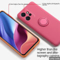 Lereach For Xiaomi Redmi Note 12 4G Mobile Cover Stand Finger Ring Holder Bracket All-in-one Back Cover Case. 