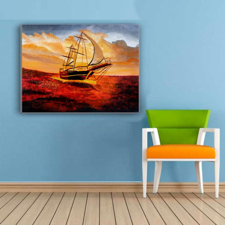 Boat%20Handmade%20Painting%20on%20Canvas%20Home%20decoration%20items%20Wall%20Art%20for%20Home%20Decor%208x12%20inch%20/%2012x18%20inch%20/%2020x14%20inch%20/%2020x30%20inch%20-%20Ayesha%20Art%20Centre%20-%20Image%203