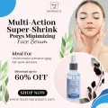 PORE MINIMIZING | Niacinamide B3 | MULTI-ACTION SUPER-SHRINK PORE MINIMIZING FACE SERUM | 30ML  SERUM | SERUMS FOR GLOWING SKIN | MZ SKINCARE. 