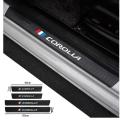 4PCS Carbon Fiber Car Door Sill Guard Protected Stickers For Toyota Corolla Sport Accessories. 