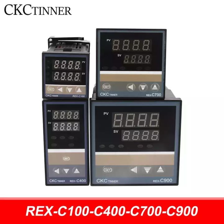 PID RKC Digital intelligent Industrial temperature controller 220V RELAY REX-C100-C400-C700-C900 Thermostat Relay output