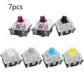 Gateron Optical Switches Blue/Red/Brown/Black/Yellow/Axis Interchange Optical Switch For GK61 SK61 SK64 Mechanical Keyboard. 