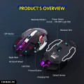 【Triple Mode】 High-Quality Wireless Bluetooth Gaming Mouse RGB with 6 Buttons & 3-Levels DPI Control - Breathing LED Light 2.4G Optical Wireless Mouse with MousePad & Side Buttons for Girls PC, Gaming, Laptop, Pubg, Mobile, Windows OS. 
