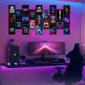 Gaming Wall Stickers Pack – 40 Posters, 4x6 Inches for Room Decoration. 