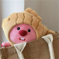Kawaii Loopy Taiyaki Plushie Doll Action Figures Cute Plush Soft Stuffed Toys 18Cm Keychain Schoolbag Penn Birthday Gift. 