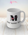 M alphabet your name here mug. 