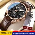 POEDAGAR New Men's WatchesTop Brand Luxury Waterproof Luminous Date Man Watches Leather Strap Sport Quartz Wrist Watches for Men. 