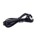 【FOOT SOFA】AC Power Cord For Samsung TCL TV, US 2Pin Plug to IEC 320 C7 Right Angled 90 degree Socket To 2Pin Extension Cable, 0.5m/1m/2m. 