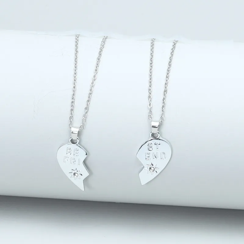 Friendship Necklace Couple Locket Heart ?Rainbow Heart Necklace For Best Friend Pcs Magnetic Friendship