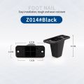 TANGYIPIN Z014 Foot nails aluminum frame box base trolley case luggage repair parts bottom bracket replacement anti-wear pads. 