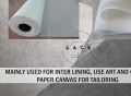 2/5 Meter Fusible Chapi Buckram | Soft One Sided Interlining Fabric for Sew, Garments & Crafts Project. 