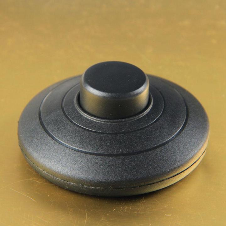 1pcs Black In-line Lamp Foot Switch Push Power Pedal Light FootSwitch