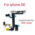 New Power Button On Off Flex Cable For iPhone 5 5S SE 2016 2020 Mute Volume Switch Connector Ribbon Parts. 