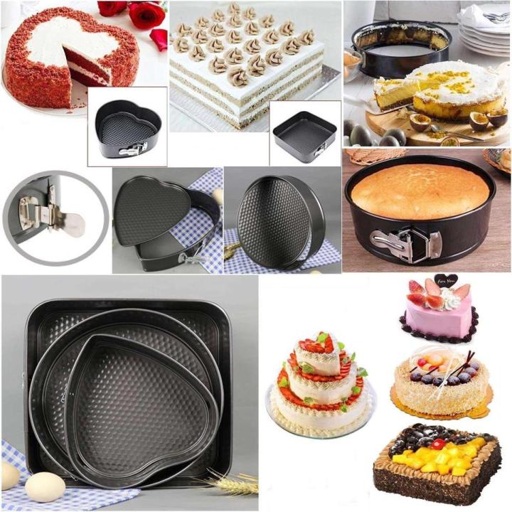 heart shaped different shape cake mould