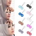 Jifang 1pc Hijab Clip Pinless Buckle Hijab Pins Pearls Balls Silk Scarf Muslim Hijabs Accessories U design Clip Pin WJ579. 