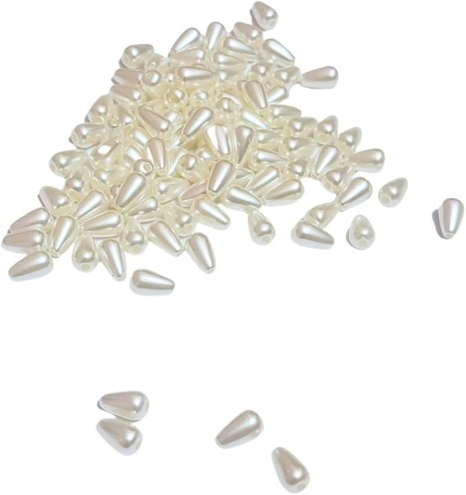100%20Grams%20Off%20White%20Water%20Drop%20Shape%20Pearlized%20Bead%20Craft%20Material%20for%20Artificial%20Jewelry%20Making,%20Earring,%20Necklaces,%20Bracelet%20Set%20for%20Girls%20and%20Women,%20Decoration%20Items%20-%20Image%206