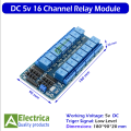 5V 16 Channel Relay Module Board Sheild with Optocouppler Isolation for Arduino by Electrica. 