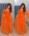 Simple tissue long frock for girls and women. 