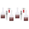 Radiator Repair Tool-4 x Plastic air conditioning condenser fin cleaning brush 18 x 7.5cm
2 x Condenser fin straightener cleaner
2 x Stainless steel fin cleaner for air cooler 14.5 x 2cm-White & silver. 