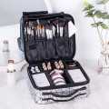 PU Leather Cosmetic Organizer Storage Box Travel Bag. 