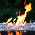 High Luster 1/2" Fire Glass for Fire Pits & Fireplaces. 