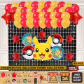 Pokemon Foil Balloon Theme Collection, Party Supplies, Ivysaur Charmander Squirtle Eevee Pikachu Decorative Balloons Birthday Party Baby Shower & Announcement, Wall Background & Photo Backdrop Decoration Baloon, Air & Helium Ballon, Chrome Baloons. 