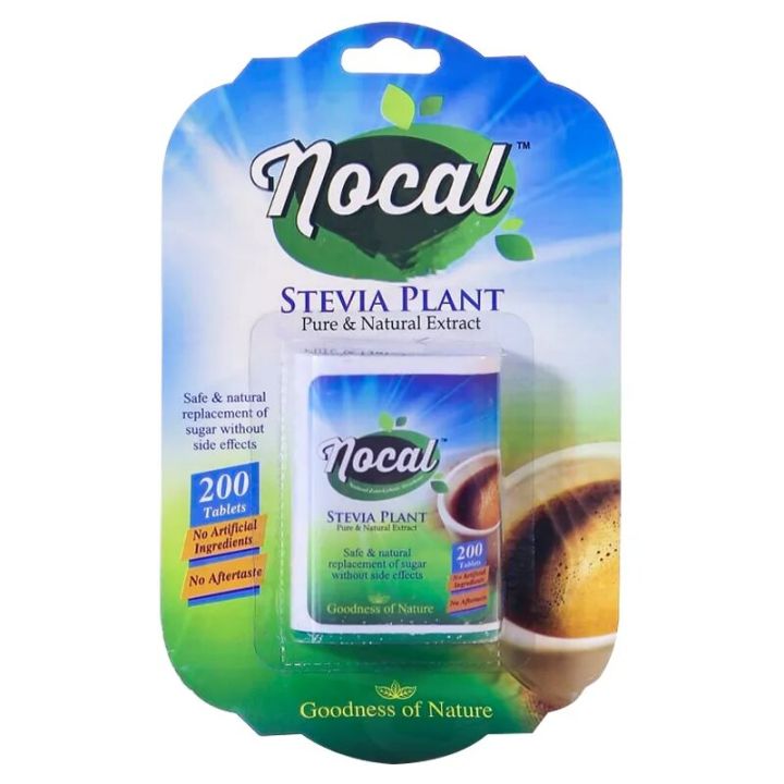 Stevia (Natural Sweetener) 200 Tablets Nocal