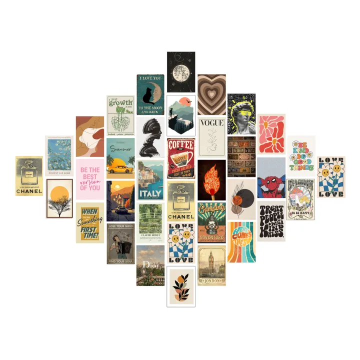 Aesthetic%20Wall%20Collage%20Kit%20For%20Room%20Decor%20l%20Pack%20of%2040,%204x6%20Inches%20Posters%20for%20Bedroom%20decor%20l%20Office%20Decor%20-%20Image%202
